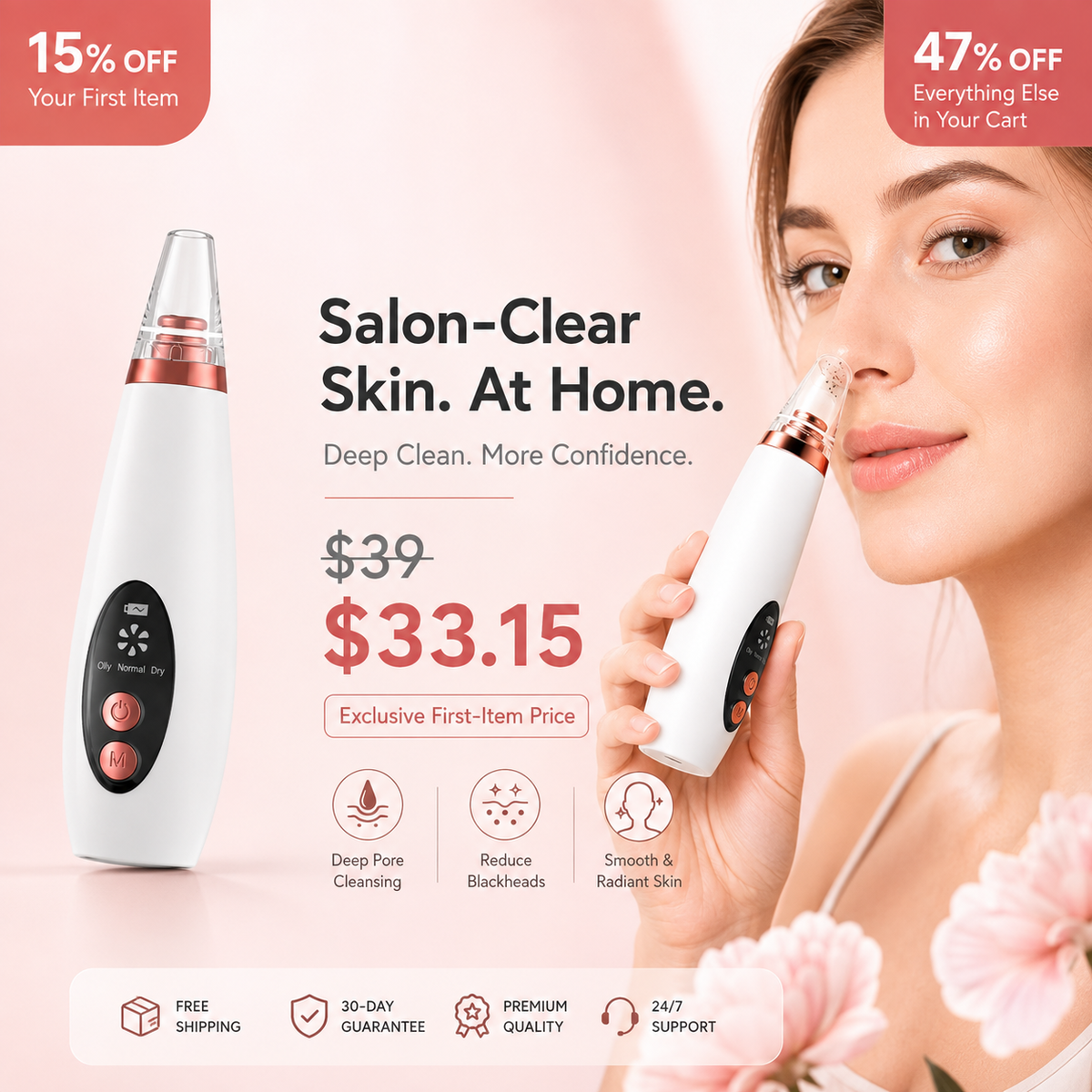 PoreLuxe™ Electric Pore Cleanser